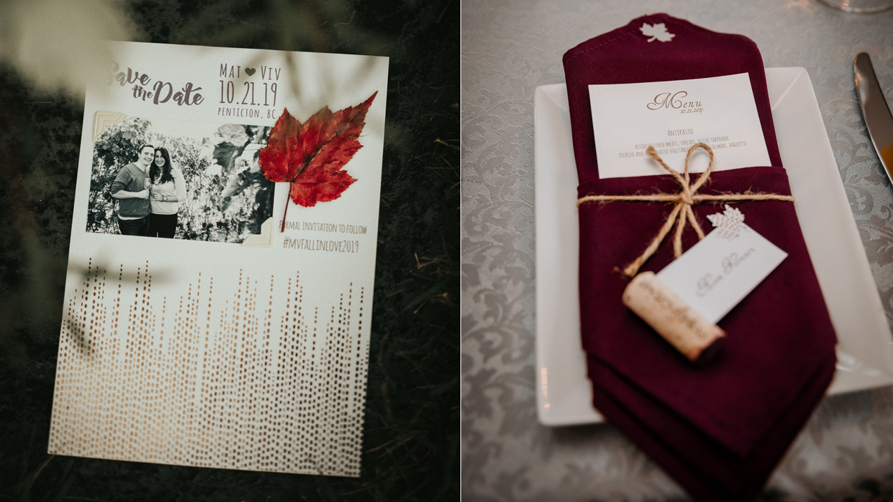 Wedding Save the dates and Menus